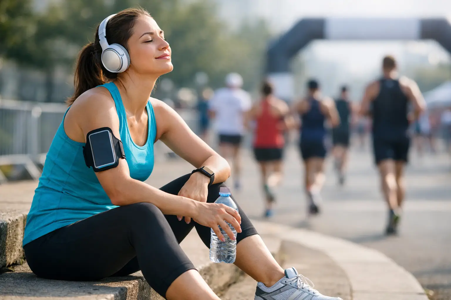 Beneficios de escuchar música sin conexión al maratón