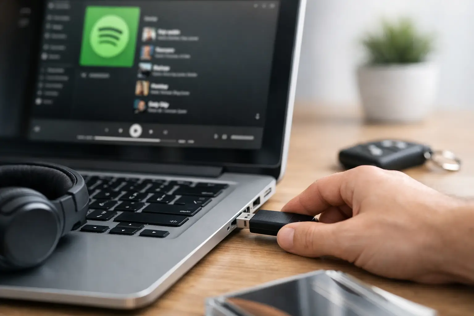 Cómo pasar playlist Spotify a USB